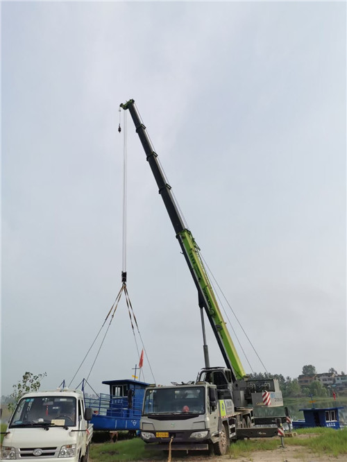 汝南县桥梁建设吊装案例